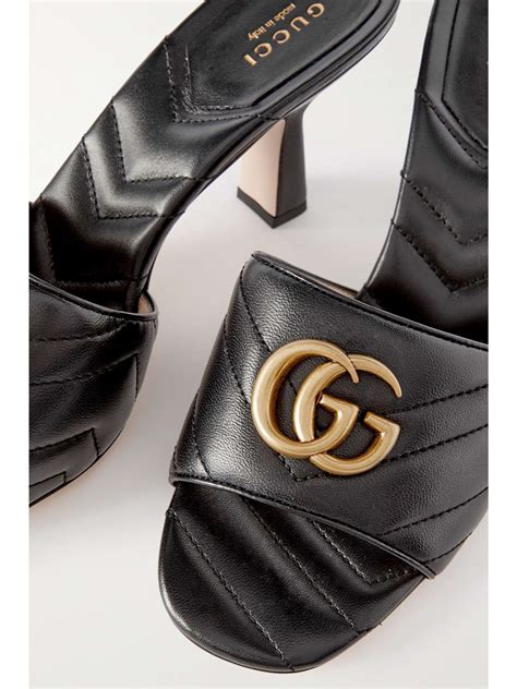 gucci marmont mules|gucci velvet mules with fur.